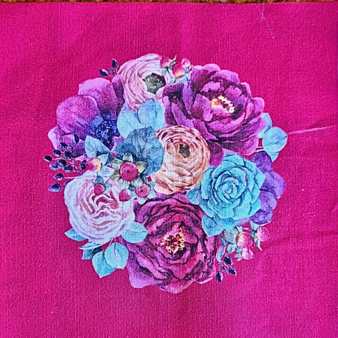 Telas medida 20x20cm.