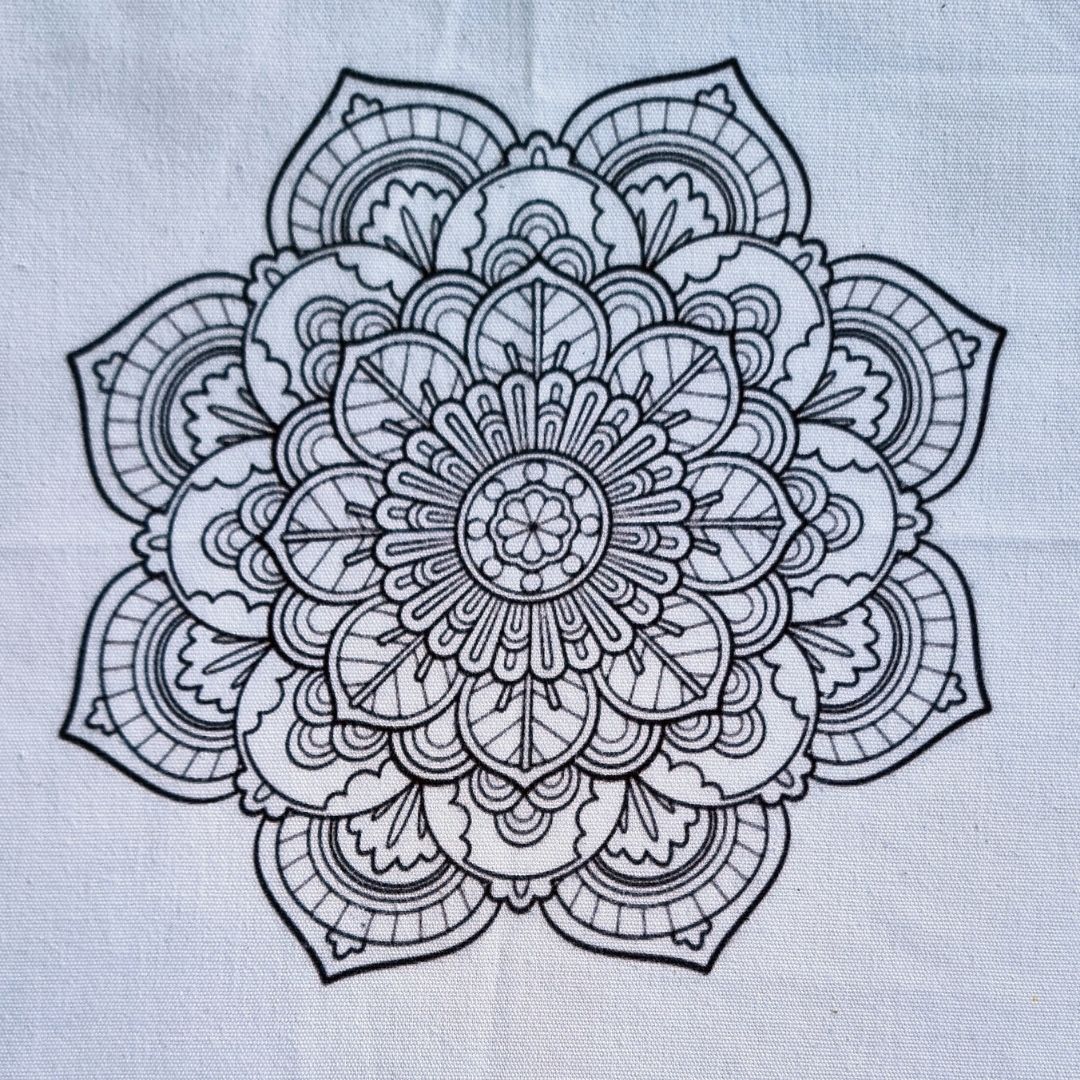 Telas medida 25x25cm.