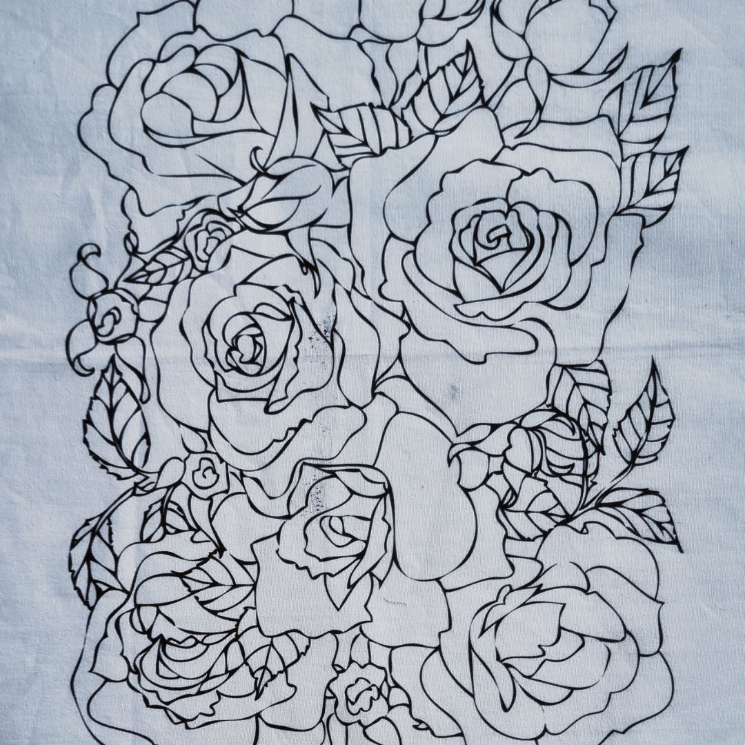 Telas medida 40x40cm.