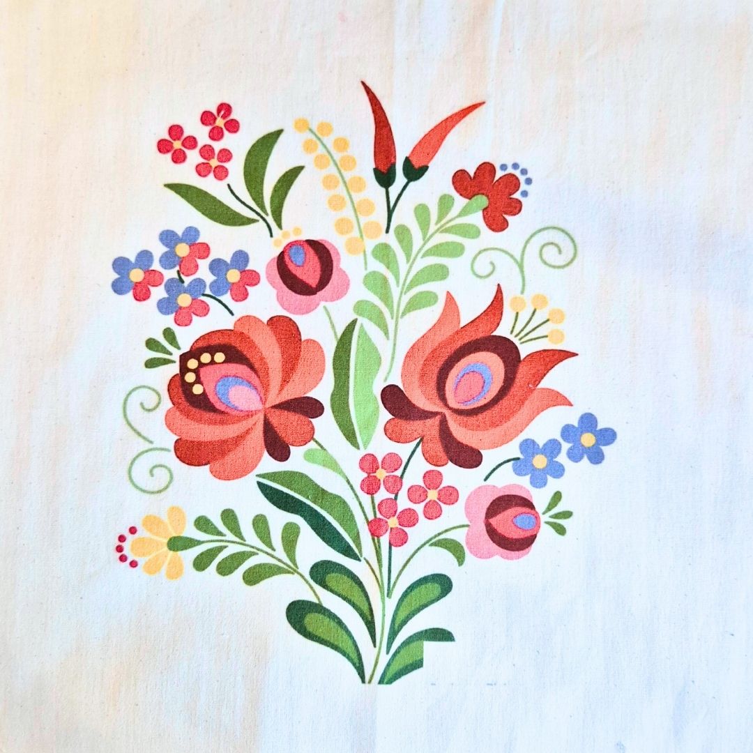 Cojín con tela sobrante para armarlo de 40x40cm.