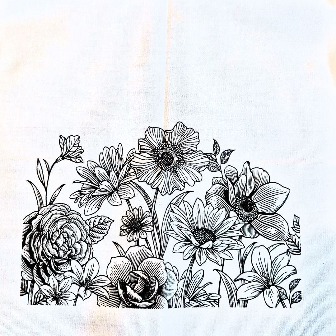 Telas medida 25x25cm.