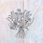 Telas medida 25x25cm.