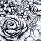 Telas medida 20x30cm. (Blanco y negro)