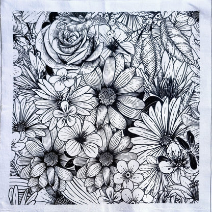 Telas medida 40x40cm.