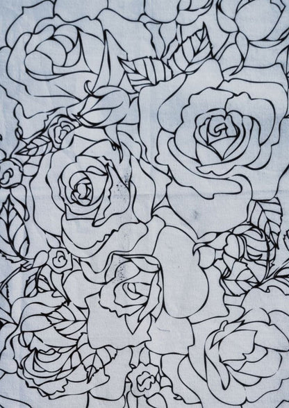 Telas medida 20x30cm. (Blanco y negro)